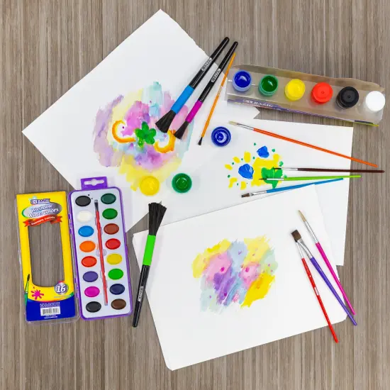 BAZIC Paintbrush Set Kid's Asst. Size (9/Pack) {6}