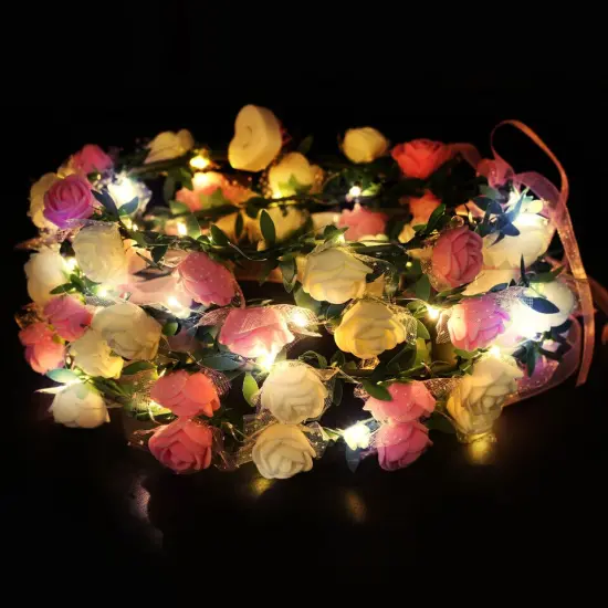 Novelty Place Light Up Flower Headband {3}