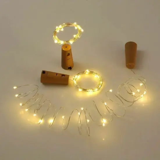 2m Wine Bottle Fairy String Lights 10 Pack Warm white {3}
