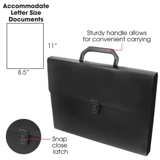 BAZIC Document Case A4/Letter Size w/ Handle {2}