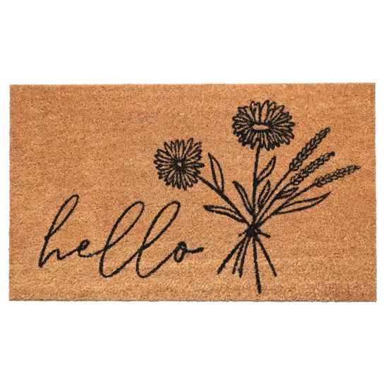 Wildflower Bouquet Doormat {3}