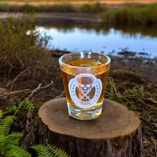 2oz Four Horsemen WAR Shot Glass {6}