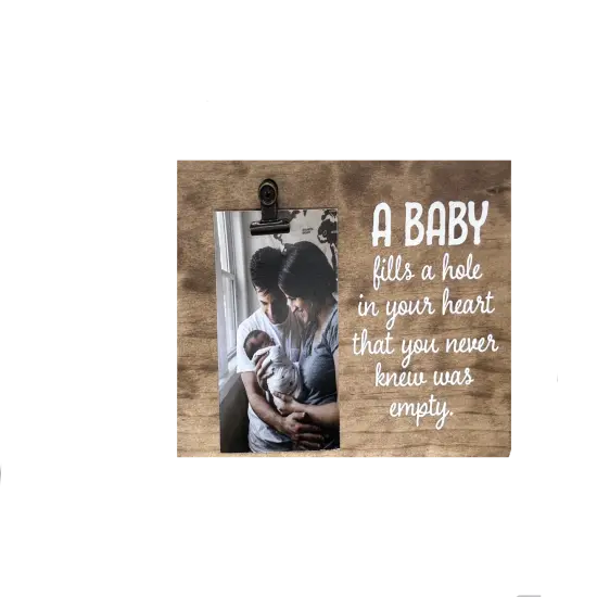 Decorative Wood Clip Frame: Baby {4}