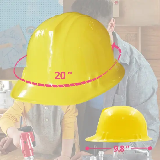 Novelty Place Construction Party Hats {4}