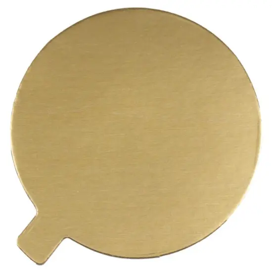 5" Round Black/Gold Reversible Waxed Corrugated Cake Board 50ct {2}