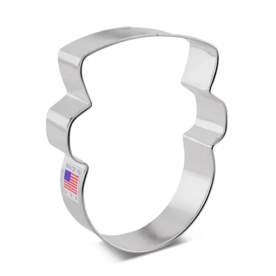 Ann Clark Snowman Head Cookie Cutter 3 7/8" x 3 1/8" {3}