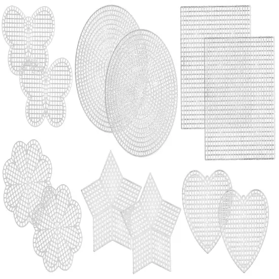 Janlynn Plastic Canvas Shapes Variety Pack - 6 Shapes, 12 Total Pieces {2}