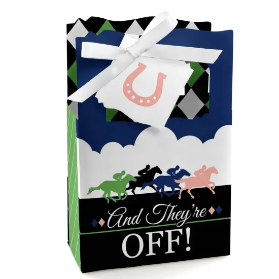 Big Dot of Happiness Kentucky Horse Derby - Horse Race Party Favor Boxes - Set of 12 {1}