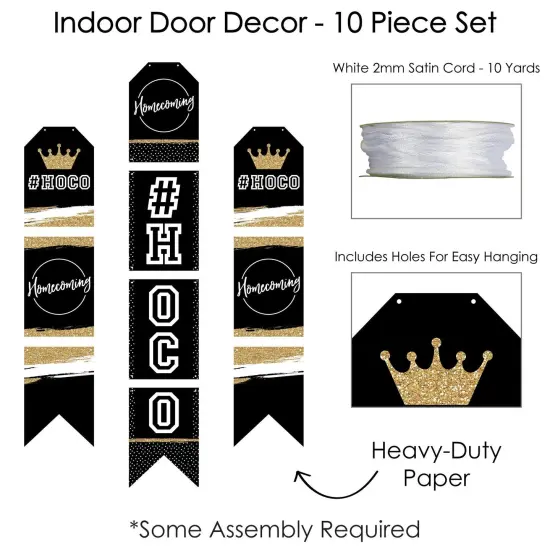 Big Dot of Happiness HOCO Dance - Hanging Vertical Paper Door Banners - Homecoming Wall Decoration Kit - Indoor Door Decor {6}