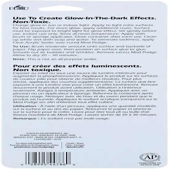 Plaid Mod Podge Glow-In-The-Dark-4oz {2}