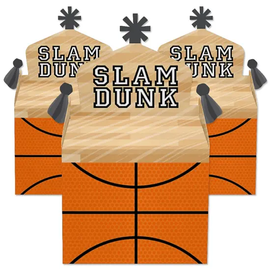 Big Dot of Happiness Nothin' but Net - Basketball - Treat Box Party Favors - Baby Shower or Birthday Party Goodie Gable Boxes - Set of 12 {3}