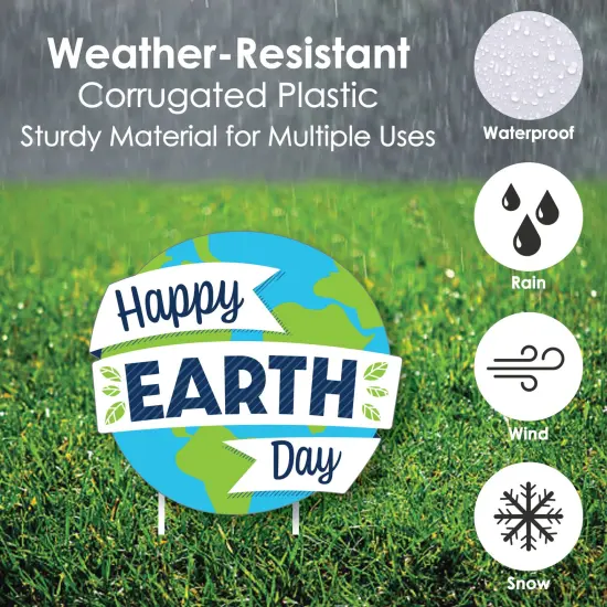 Big Dot of Happiness Happy Earth Day - Yard Sign and Outdoor Lawn Decorations - Save the Planet Yard Signs - Set of 8 {4}