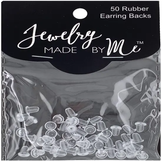 Jewelry Made By Me Rubber Earring Backs 50/Pkg {1}