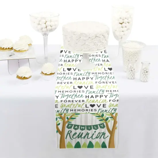 Big Dot of Happiness Family Tree Reunion - Petite Family Gathering Party Paper Table Runner - 12 x 60 inches {3}