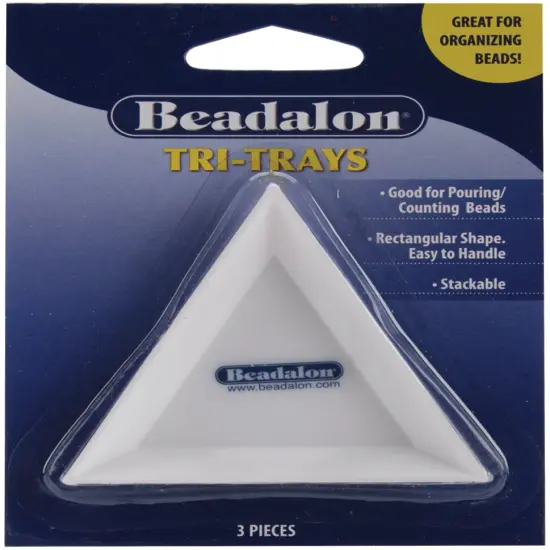 Beadalon Tri Trays 3/Pkg-3"X3"X.5" {1}