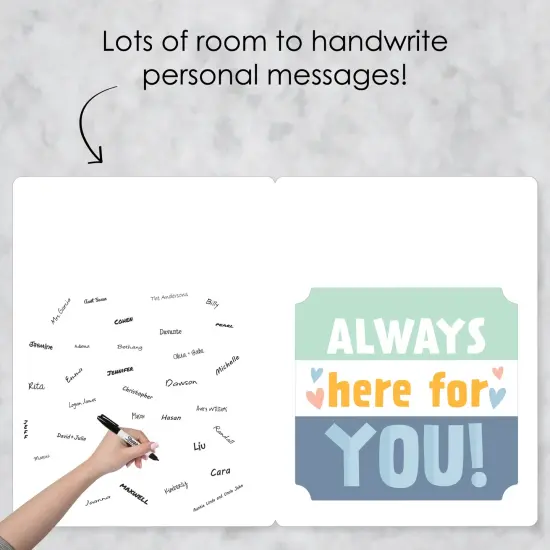 Big Dot of Happiness Sending You a Big Hug - Encouragement Thinking of you Giant Greeting Card - Big Shaped Jumborific Card - 16.5 x 22 inches {4}