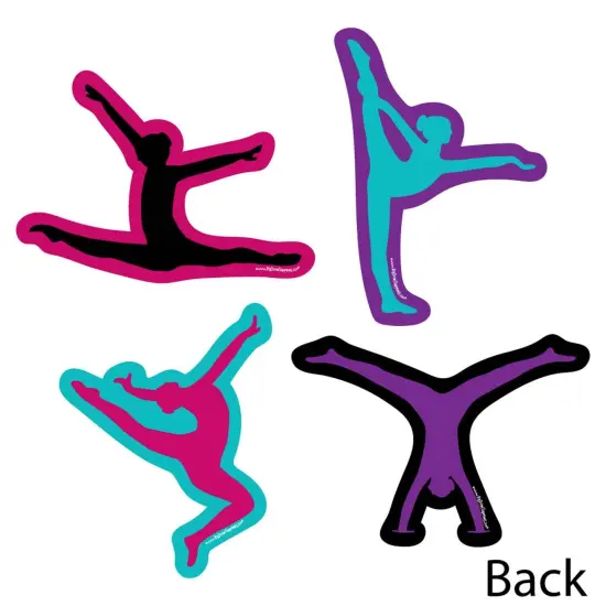 Big Dot of Happiness Tumble, Flip & Twirl - Gymnastics - Gymnasts Decorations DIY Birthday Party or Gymnast Party Essentials - Set of 20 {4}