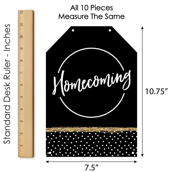 Big Dot of Happiness HOCO Dance - Hanging Vertical Paper Door Banners - Homecoming Wall Decoration Kit - Indoor Door Decor {7}
