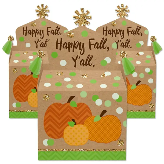 Big Dot of Happiness Pumpkin Patch - Treat Box Party Favors - Fall, Halloween or Thanksgiving Party Goodie Gable Boxes - Set of 12 {3}