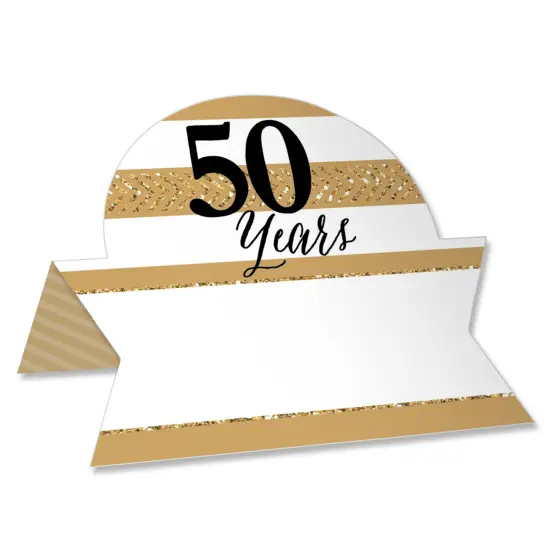 Big Dot of Happiness We Still Do - 50th Wedding Anniversary - Anniversary Party Tent Buffet Card - Table Setting Name Place Cards - Set of 24 {1}