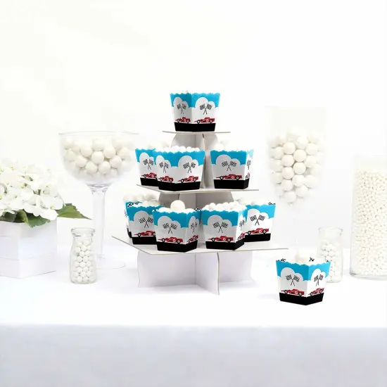 Big Dot of Happiness Let's Go Racing - Racecar - Party Mini Favor Boxes - Race Car Birthday Party or Baby Shower Treat Candy Boxes - Set of 12 {3}