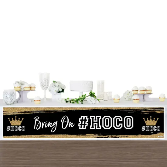 Big Dot of Happiness Hoco Dance - Homecoming Decorations Party Banner {4}