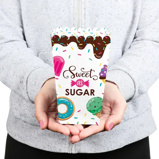 Big Dot of Happiness Sweet Shoppe - Candy and Bakery Birthday Party or Baby Shower Favor Popcorn Treat Boxes - Set of 12 {6}