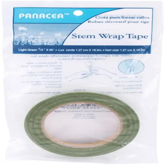 Panacea Stem Wrap Tape .5"X60'-Light Green {1}