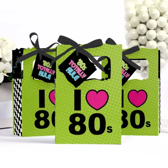 Big Dot of Happiness 80's Retro - Totally 1980s Party Favor Boxes - Set of 12 {4}