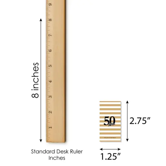 Big Dot of Happiness We Still Do - 50th Wedding Anniversary - Mini Candy Bar Wrapper Stickers - Anniversary Party Small Favors - 40 Count {6}
