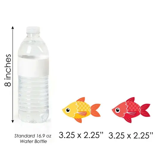 Big Dot of Happiness Let's Go Fishing - DIY Shaped Fish Themed Birthday Party or Baby Shower Cut-Outs - 24 Count {6}