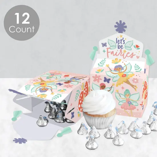 Big Dot of Happiness Let's Be Fairies - Treat Box Party Favors - Fairy Garden Birthday Party Goodie Gable Boxes - Set of 12 {4}