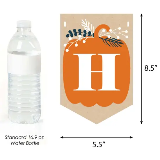 Big Dot of Happiness Happy Thanksgiving - Fall Harvest Party Bunting Banner - Party Decorations - Happy Thanksgiving {4}