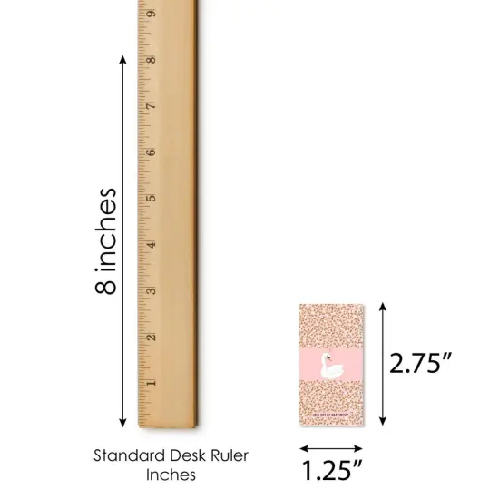 Big Dot of Happiness Swan Soiree - Mini Candy Bar Wrapper Stickers - White Swan Baby Shower or Birthday Party Small Favors - 40 Count {6}