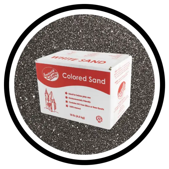 Sandtastik Classic Colored Sand, 10 Pounds, Black {3}