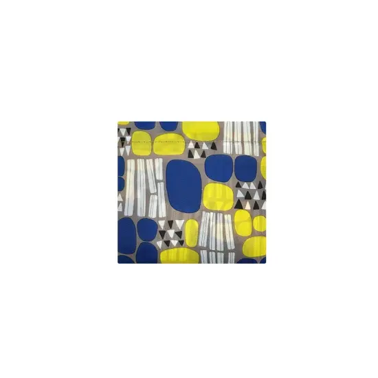 Wrapables Medium Foldable Tote Nylon Reusable Grocery Bag (Set of 2), Yellow Abstract {4}