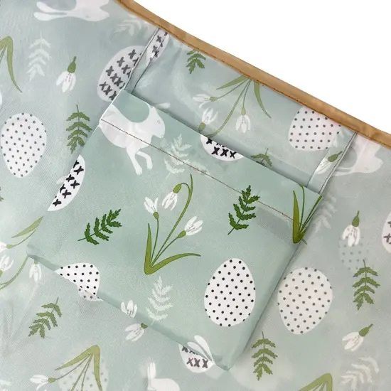 Wrapables Large Foldable Tote Nylon Reusable Grocery Bags, Easter Bunny {6}