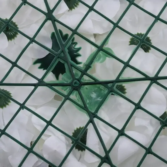 6 Pcs Artificial Wedding Silk Flower Wall Decor Background Rose Floral Panels {4}