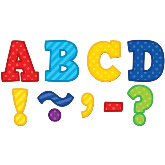 Playful Patterns Bold Block 3" Magnetic Letters {1}