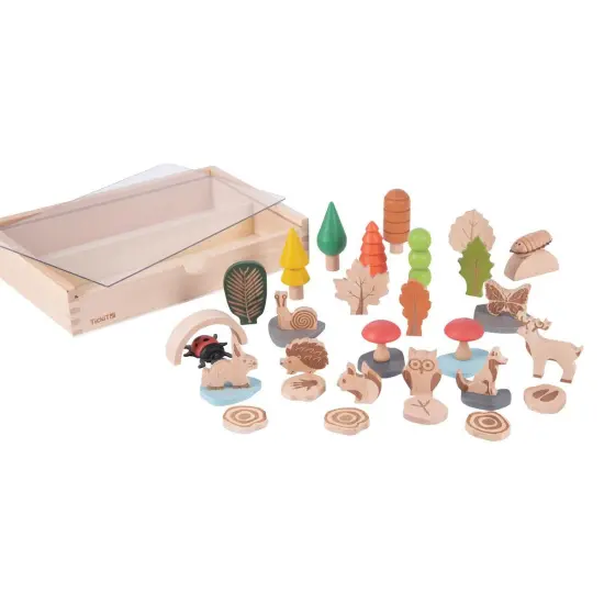 TickiT Woodland Trail Accessory Set - 37 Assorted Wooden Shapes {1}