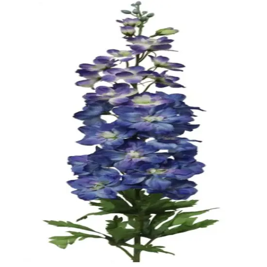 Captivating Beauty 37" Silk Delphinium Flowers - Elegant Artificial Decor {1}