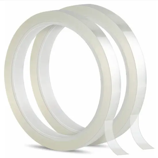 CLEAR Heat resistant Tape sublimation Press Transfer Thermal 2 Rolls 4mmx30m SUBLITAPE {5}