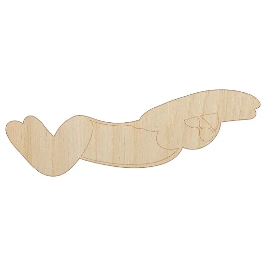 Swimming Swimmer Butterfly Stroke Unfinished Wood Shape Piece Cutout for DIY Craft Projects {7}