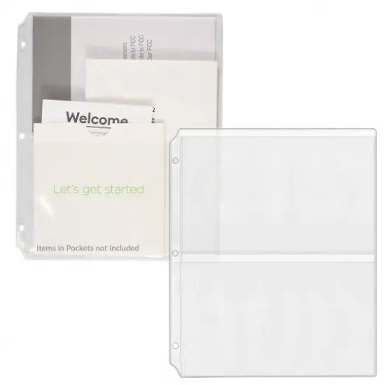 Clear Vinyl Collector's Pages for Craft Machine Instructions - 5 &frac14;" x 8 &frac12;" {2}