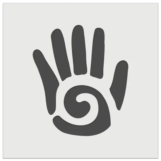 Southwestern Style Tribal Hand with Swirl Wall Cookie DIY Craft Reusable Stencil {2}