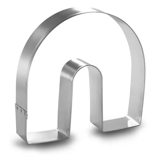 CookieCutter.Com Rainbow Horseshoe Cookie Cutter 4.5 in &ndash;Tin Plated Steel Cookie Cutters &ndash; Made In The USA {1}