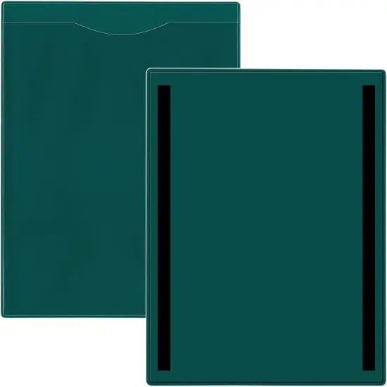 Plastic File Jackets Magnetic - Open Short - Letter Size 6-Pack {2}