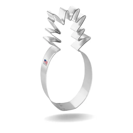 CookieCutter.Com Pineapple Cookie Cutter 5.25 in &ndash;Tin Plated Steel Cookie Cutters &ndash; Made In The USA {1}