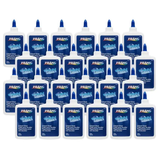 Glue Washable Liquid White School Glue - 7.9 oz, White, Pack of 24 {1}
