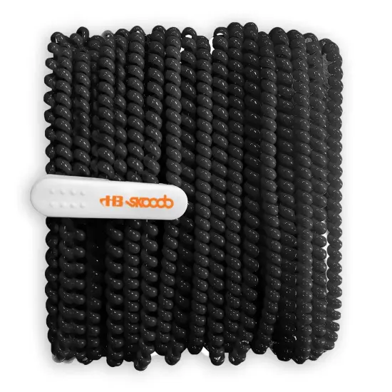 Skooob Tangle Free Earbud Covers - Jet Black, Pack of 20 {3}